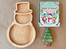 Load image into Gallery viewer, Snowman Wooden Sensory Tray
