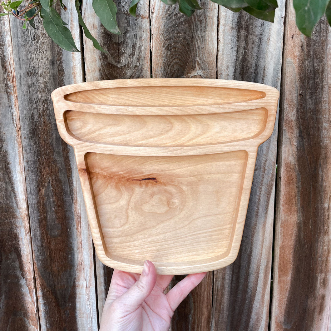 Pot Wooden Sensory Tray