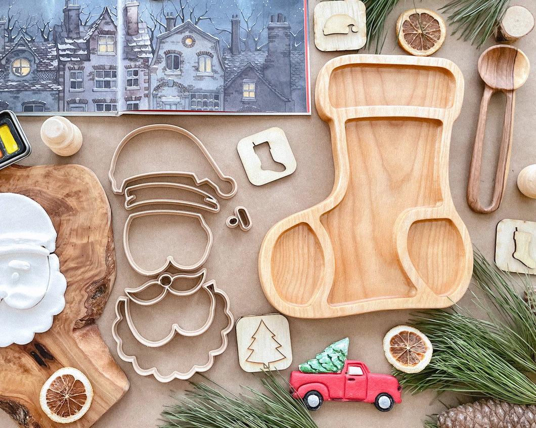 Christmas Stocking Wooden Sensory Tray