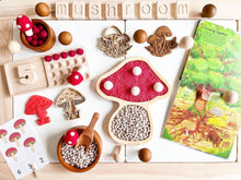 Load image into Gallery viewer, Mushroom Wooden Sensory Tray
