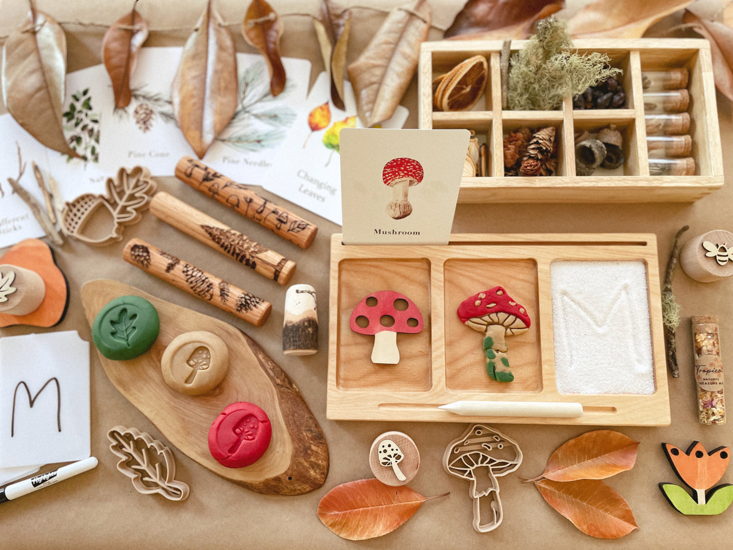 Read, Create, and Write Wooden Learning Board with acrylic insert by WooBeWee™