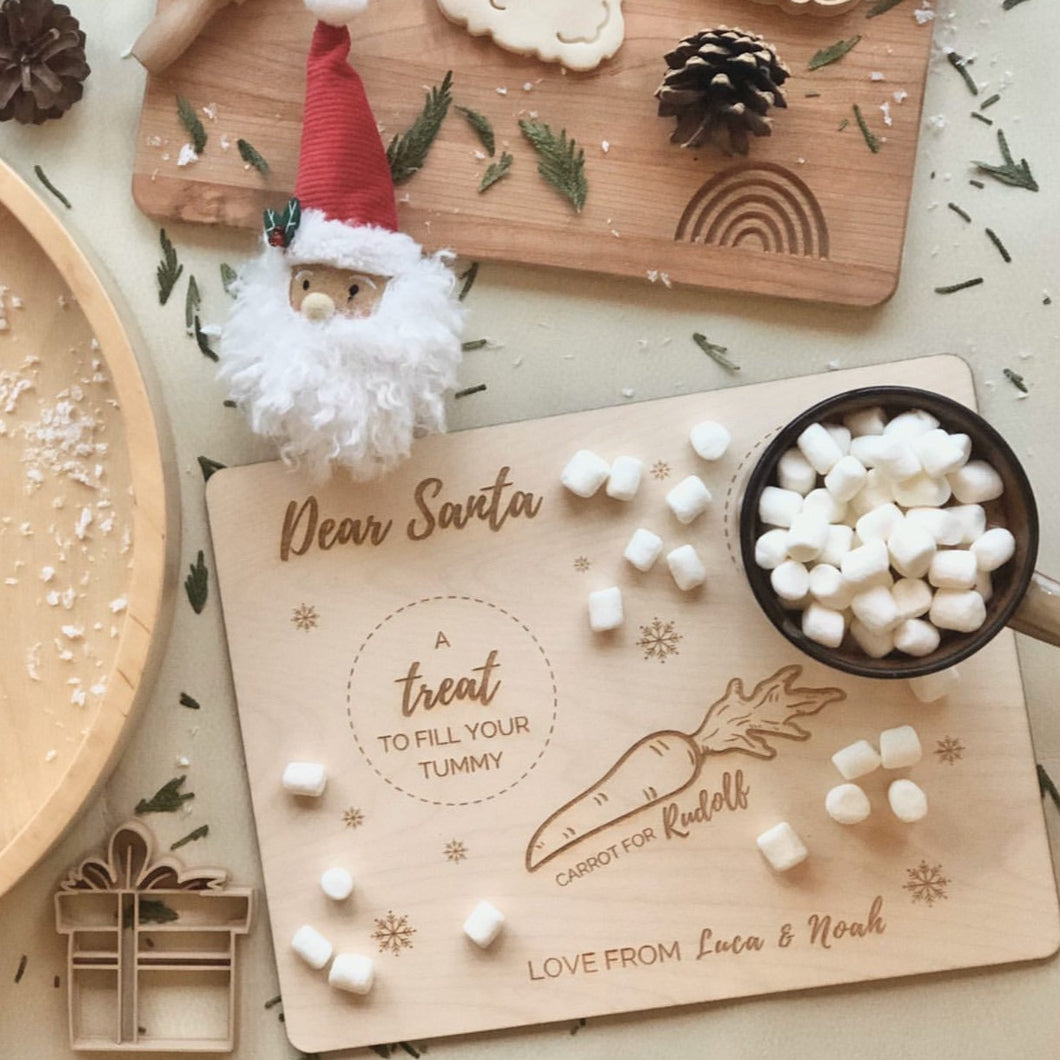 Personalized Christmas Treat Board for Santa