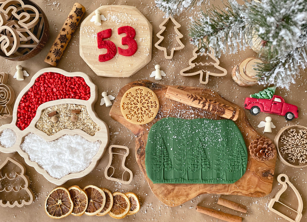 Santa Claus Wooden Sensory Tray