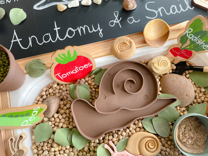 Snail Biodegradable Sensory Tray (Beige or Brown)