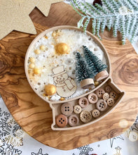 Load image into Gallery viewer, Snow Globe Biodegradable Sensory Tray
