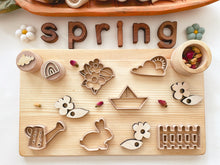 Load image into Gallery viewer, Spring-themed Mini Bio Dough Cutter set of 6
