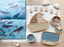 Load image into Gallery viewer, Wooden Sailing boat Plate / Sensory Tray
