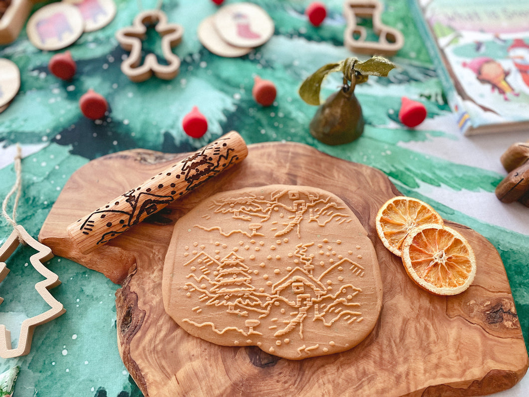 Winter Wonderland Wooden Roller (laser engraved)