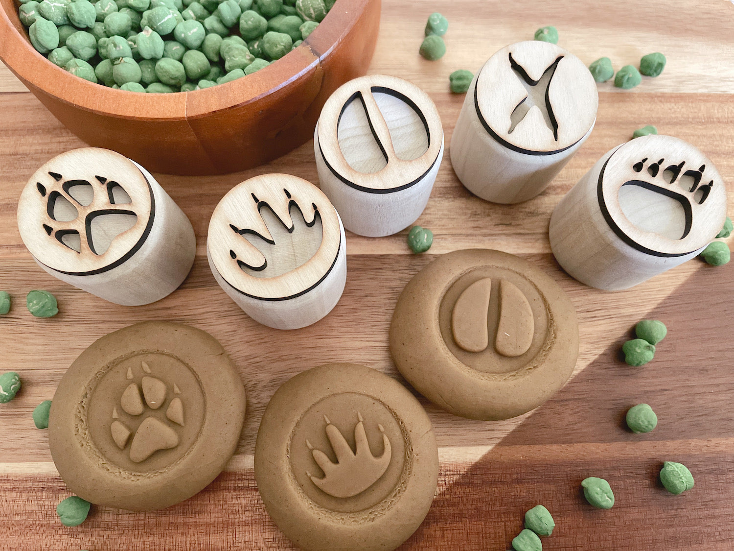 Summer Beach Themed Wooden Play Dough Stampers Summer Stamps Kinetic Sand  Molds Wooden Playdough Molds Playdoh -  Israel