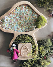 Load image into Gallery viewer, Mushroom Wooden Sensory Tray
